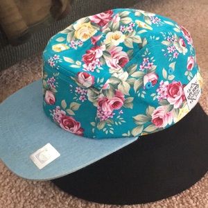 Blue Floral City Hunter 5panel Hat